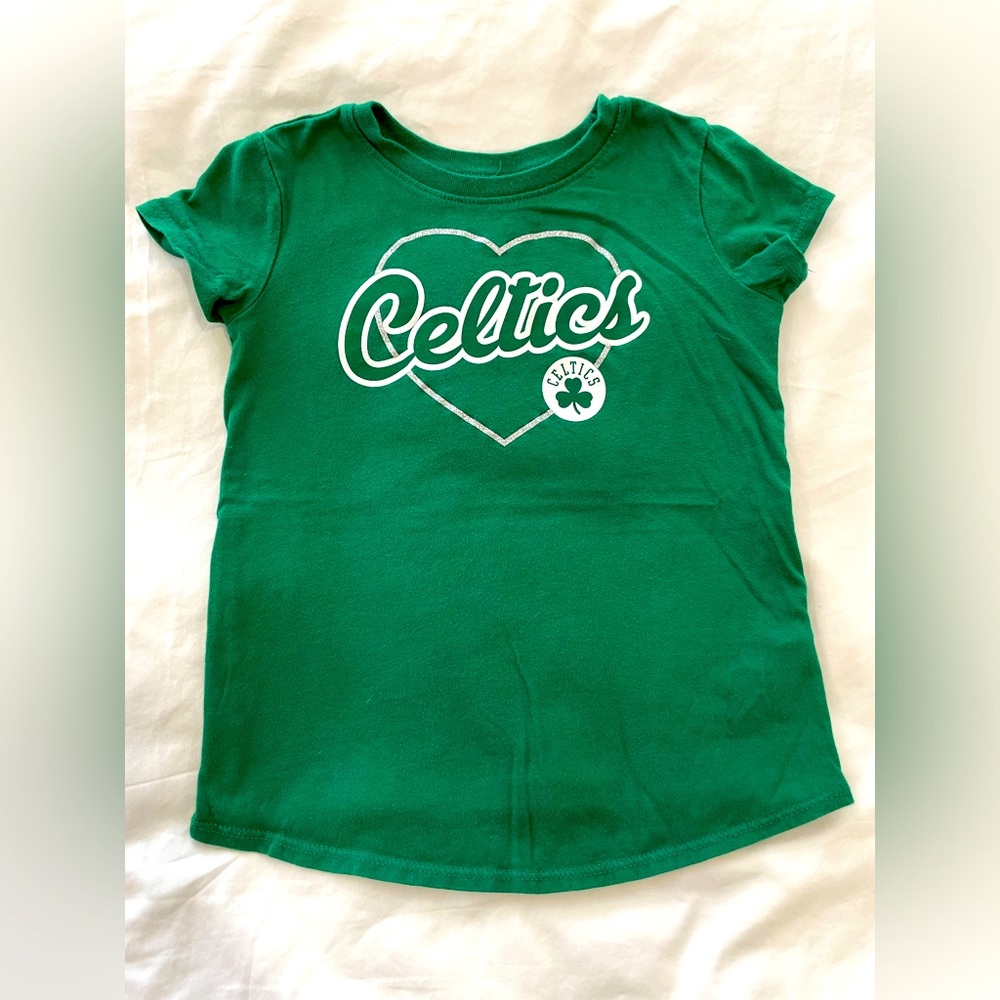 NBA Green Celtics Kids Short Sleeve Tee